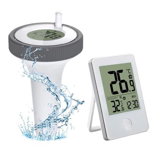 Schwimmendes Wasserthermometer Pool Thermometer: Wassertemperatur Thermometer für Hydrotherapie Pool becken, Thermometer für Hydrotherapie Pool becken Innen Außenbereich Whirlpools von MEGYAD