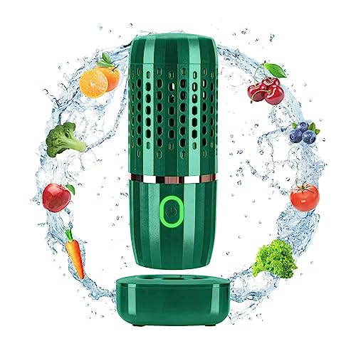 MEHIDFY Obst und Gemüse Waschmaschine, Aquapur Fruchtreiniger Gerät, USB Wiederaufladbarer Lebensmittelreiniger, Automatische Haushaltsreinigungsgeräte zum Reinigen von Fleischgläsern Obst und Gemüse von MEHIDFY
