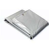 Mehr Garten wasserdichte & UV-beständige, reißfeste Premium PVC Allzweck-Plane, Farbe: grau, 650g/m² Gewebeplane mit rostfreien Messing-Ösen und Mehr Garten wasserdichte & UV-beständige, reißfeste Premium PVC Allzweck-Plane, Farbe: grau, 650g/m² Gewebeplane mit rostfreien Messing-Ösen und von MEHR GARTEN