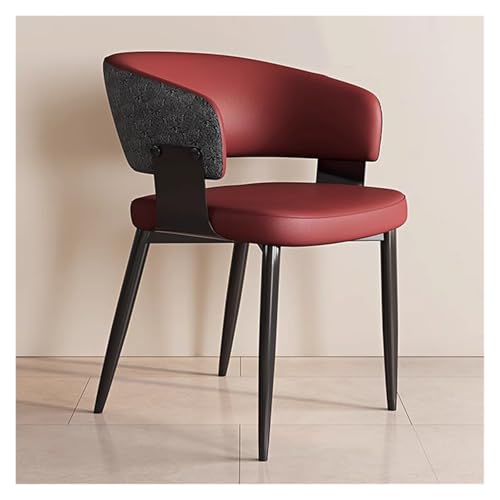 MEHWSAR Moderne Esszimmerstühle aus der Mitte des Jahrhunderts, Bequeme Boucle-Seitenstühle mit offener Rückenlehne, geschwungener Rückenlehne und Metallbeinen for Esszimmer/Lounge/Restaurant(Red) MEHWSAR Moderne Esszimmerstühle aus der Mitte des Jahrhunderts, Bequeme Boucle-Seitenstühle mit offener Rückenlehne, geschwungener Rückenlehne und Metallbeinen for Esszimmer/Lounge/Restaurant(Red) von MEHWSAR