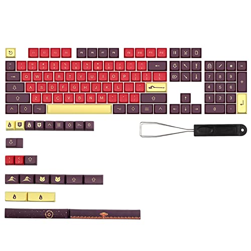 MEIBAOGE 130 Tasten PBT Sublimation Tastenkappen XDA Höhe geeignet für 6,25/7U Space Mehcanical Keyboard Keycap GK Split Space von MEIBAOGE