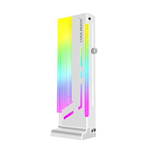 MEIBAOGE Coolmoon cm-GH2 Vertikale GPU-Halterung Bunte 5V A-RGB-Halterung Computergrafik Grafikkartenständer GPU-Halter,GPU-Halter-Weiß MEIBAOGE Coolmoon cm-GH2 Vertikale GPU-Halterung Bunte 5V A-RGB-Halterung Computergrafik Grafikkartenständer GPU-Halter,GPU-Halter-Weiß von MEIBAOGE