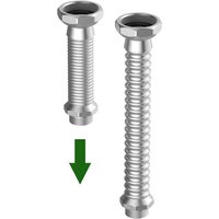 Flamco Inoflexi Stretch-Verbindungsrohr 1/2" Innengewinde x 1/2" Außengewinde, 80mm von MEIBES