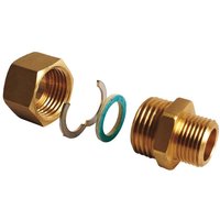 Flamco Verschraubungsset, flachdichtend für Wellrohr DN 20, 3/4" Innengewinde von MEIBES