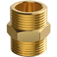 Flamco Doppelnippel 1 1/2' Messing, flachdichtend von MEIBES