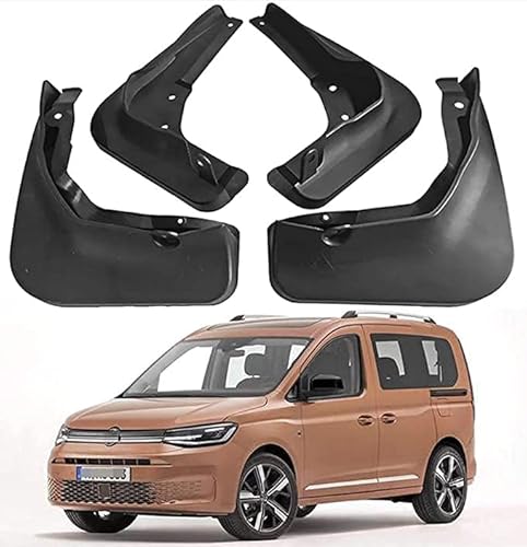 4 Stücke Auto Schmutzfänger Kotflügel für Touran Mk1 2003-2015 Caddy 2004-2015, Vorne Hinten Schwarz Spritzschutz Mudguards Schutz Dekoration von MEICHANG