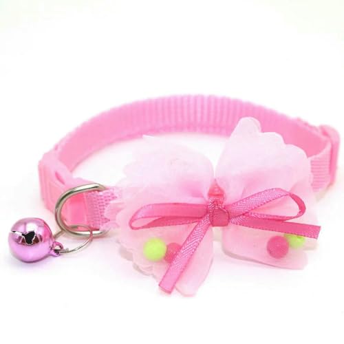 MEIFULLE Niedliches, verstellbares Haustierhalsband mit Schleife und Glöckchen für Hunde und Katzen MEIFULLE Niedliches, verstellbares Haustierhalsband mit Schleife und Glöckchen für Hunde und Katzen von MEIFULLE