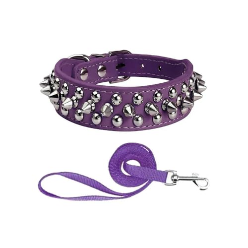 MEIFULLE PU-Hundehalsband mit Spike-Nieten, verstellbar, Anti-Biss-Halsbänder für kleine, mittelgroße und große Hunde, Bullterrier, Dobermann, Pinscher MEIFULLE PU-Hundehalsband mit Spike-Nieten, verstellbar, Anti-Biss-Halsbänder für kleine, mittelgroße und große Hunde, Bullterrier, Dobermann, Pinscher von MEIFULLE