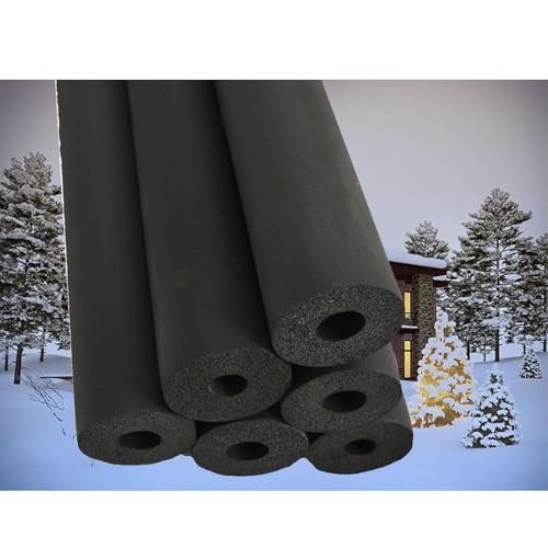 Außenrohrisolierung,Isolationsrohr,Rohrdämmung Flexibel,Frostschutz-Flammhemmendes,10-108Mm Id,Klimaanlage Isolationsrohr Isolierrohrhülse ( Größe : ID25mm X T9mm X L1.8m ) von MEIGS