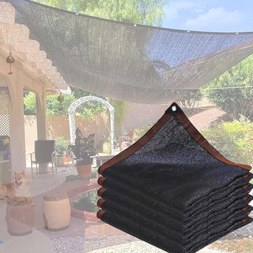 Shade Net with Grommets Shade Mesh Tarp Sunblock Sun Shade Sail Sun Shade Cloth Wide Privacy Netting for Garden， Flower ，Plant Pergola, Patio，Fencing Protection(Größe:2m*7m) von MEIGS