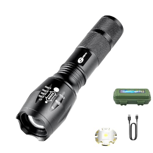 Hyperxlight Pro - Ultrahelle Taktische Taschenlampe, Taschenlampe Led Extrem Hell Mit 5 Modi, Ip65 Wasserdicht Handlampe Kinder Für Camping, Wandern, Outdoor, Notfall Hyperxlight Pro - Ultrahelle Taktische Taschenlampe, Taschenlampe Led Extrem Hell Mit 5 Modi, Ip65 Wasserdicht Handlampe Kinder Für Camping, Wandern, Outdoor, Notfall von MEIION