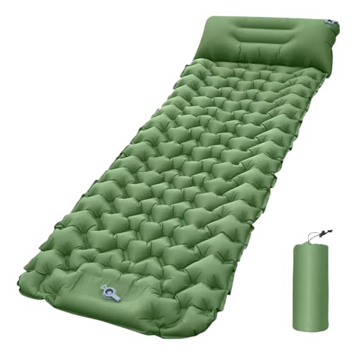 AirAlpine - Beyerswerk Leichte wasserdichte Camping Schlafmatte mit integrierter Pumpe Ideal für Backpacking und Wandern von MEIION