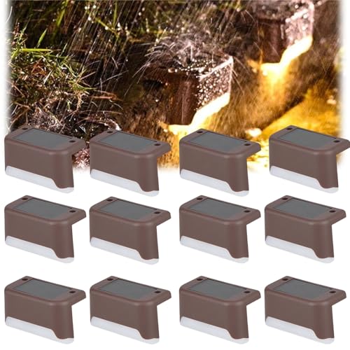 MEIION Lumelia - Solarbetriebene Außenleuchte Wasserdichte Outdoor Solarleuchte Warmweiße Gartenbeleuchtung für Terrasse, Treppen und Zäune MEIION Lumelia - Solarbetriebene Außenleuchte Wasserdichte Outdoor Solarleuchte Warmweiße Gartenbeleuchtung für Terrasse, Treppen und Zäune von MEIION