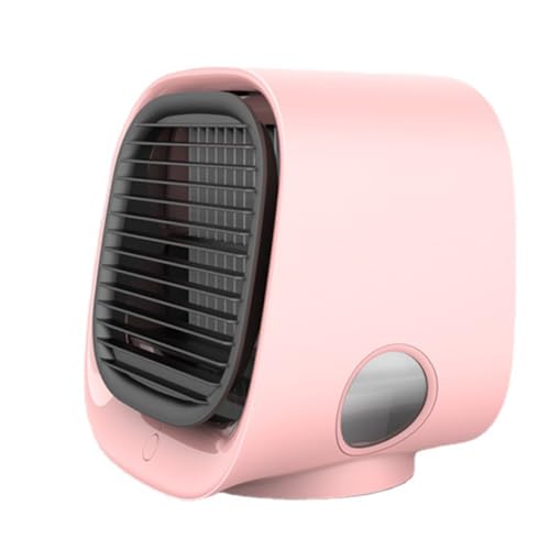 MEIION Tragbarer Luftkühler – Kompakter USB-Ventilator mit 4 Geschwindigkeiten, leiser Luftbefeuchter & Aroma-Diffusor, LED-Nachtlicht, ideal für Büro & Schlafzimmer – für Büroangestellte & Studenten von MEIION