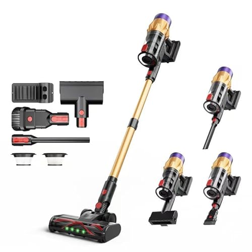 beyerwerk akku staubsauger laresar pro 8 Wiederaufladbarer Staubsauger mit LED-Touchscreen, Anti-Knitter-Bürste und mehrschichtigem Filter für Hartböden und Teppiche von MEIION
