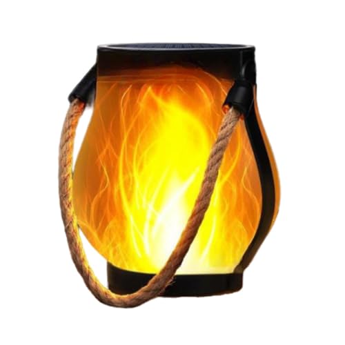 luxxiv CozyFlame | Laterne mit realistischer Flammeneffekt – stimmungsvolles Licht für jede Umgebung IP65 wasserdicht, hängend oder stehend, perfekte Gartendeko für Balkon und Hof von MEIION