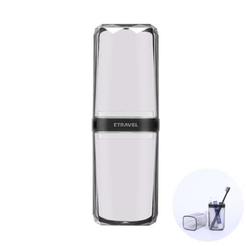 MEIJMJIA - Transparent Travel Zahnbürstenhalter Zahnpasta Box Portable staubdichte Antibakterielle Home Camping Schule Zahnbürste Box (Transparent grau) von MEIJMJIA