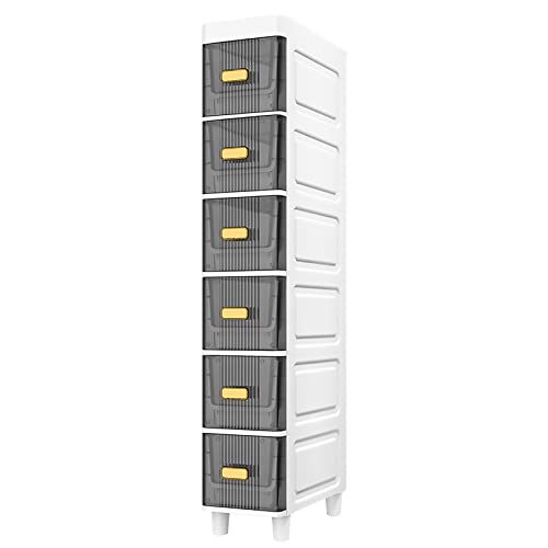 MEILISHAOMEI Schmaler Badezimmer-Bodenschrank mit 3/4/5/6 Schubladen, hoher, schlanker, vertikaler Aufbewahrungsschrank, verdickter Kunststoff, Badezimmer-Hochschrank, Organizer für Schlafzimmer MEILISHAOMEI Schmaler Badezimmer-Bodenschrank mit 3/4/5/6 Schubladen, hoher, schlanker, vertikaler Aufbewahrungsschrank, verdickter Kunststoff, Badezimmer-Hochschrank, Organizer für Schlafzimmer von MEILISHAOMEI