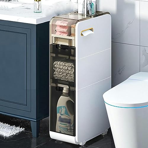Slim Badezimmer Aufbewahrung Eckbodenschrank WC Seitenschrank Mehrschichtiger Badezimmer Bodenschrank mit Rollen Schmaler Toilettenpapier Organizer Einheit Mehrschichtiger Badezimmer Bodenschrank mit Slim Badezimmer Aufbewahrung Eckbodenschrank WC Seitenschrank Mehrschichtiger Badezimmer Bodenschrank mit Rollen Schmaler Toilettenpapier Organizer Einheit Mehrschichtiger Badezimmer Bodenschrank mit von MEILISHAOMEI