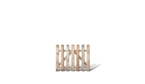 MEIN GARTEN VERSAND Günstige Gartenzaun Zaunpforte im Maß 100 x 80 cm (Breite x Höhe) aus Kiefer/Fichte Holz, druckimprägniert Günstig & Gut von MEIN GARTEN VERSAND
