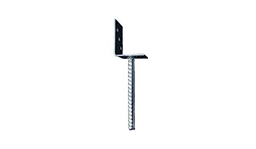 L-Pfostenträger in L-Form zum einbetonieren von 90 x 90 mm Kantholz-Pfosten/Zaun-Pfosten von MEIN GARTEN VERSAND