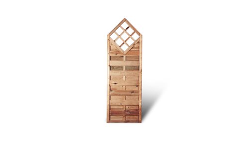 MEIN GARTEN VERSAND Stabiler Sichtschutz Holzzaun mit Rankhilfe Maß 60 x 180 auf 150 cm (Breite x Höhe) aus Kiefer/Fichte Holz, druckimprägniert Berlin Rankgitter II von MEIN GARTEN VERSAND