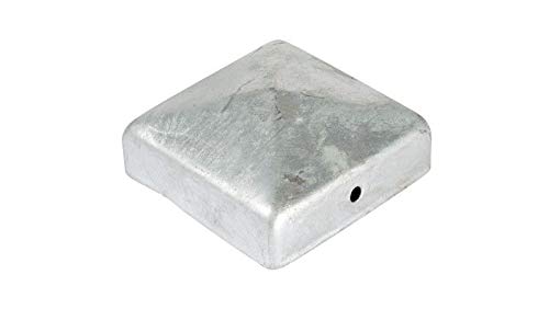 Pfostenkappe Pyramide | Maß 7x7 cm (71x71 mm) eckig | aus Stahl, feuerverzinkt | Zaunpfostenkappen | Pfosten-Abeckkappe | Zaunkappen | Pfostendeckel | Pfostenabdeckung | Kappen | Zaunpfosten-Abdeckung von MEIN GARTEN VERSAND
