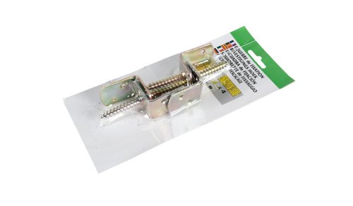 Zaunbeschlag | aus Stahl, gelb verzinkt | 4er Set | zur Befestigung von Holz-Zäunen am Zaunpfosten |Zaun-winkel | L-Winkel | Zaun-Halter | Zaunbefestigung | Elementhalter | Flechtzaunhalter Zaunbeschlag | aus Stahl, gelb verzinkt | 4er Set | zur Befestigung von Holz-Zäunen am Zaunpfosten |Zaun-winkel | L-Winkel | Zaun-Halter | Zaunbefestigung | Elementhalter | Flechtzaunhalter von MEIN GARTEN VERSAND