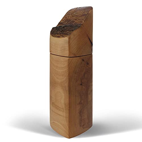 MEIN GENUSS Pfeffermühle hell, rustikal mit Rinde - Handgemachte Premium Gewürzmühle – Regionales Apfelbaumholz - Hochwertiges Keramikmahlwerk mit 14 Einstellungen – Jede Mühle ist ein Unikat MEIN GENUSS Pfeffermühle hell, rustikal mit Rinde - Handgemachte Premium Gewürzmühle – Regionales Apfelbaumholz - Hochwertiges Keramikmahlwerk mit 14 Einstellungen – Jede Mühle ist ein Unikat von MEIN GENUSS