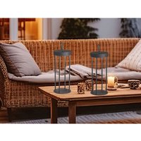 2er set Outdoor Tischlampen 36cm Schwarz ohne Strom mit Akku & usb Kabel von MEINEWUNSCHLEUCHTE