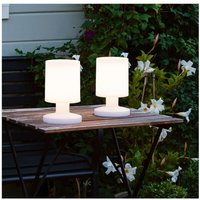 Meinewunschleuchte - 2er set wiederaufladbare led Außentischleuchte mit akku, Höhe 25cm Meinewunschleuchte - 2er set wiederaufladbare led Außentischleuchte mit akku, Höhe 25cm von MEINEWUNSCHLEUCHTE