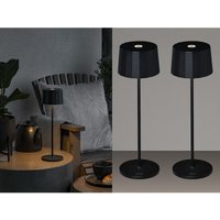 2er Set Wiederaufladbare led Outdoor Tischleuchten dimmbar in Schwarz, Höhe 35cm 2er Set Wiederaufladbare led Outdoor Tischleuchten dimmbar in Schwarz, Höhe 35cm von MEINEWUNSCHLEUCHTE