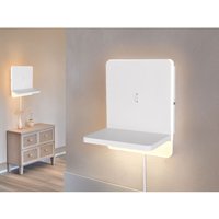 Meinewunschleuchte - 2er Set led Wandleuchten Weiß mit Stecker, Schalter & Ladefunktion, Höhe 20cm von MEINEWUNSCHLEUCHTE
