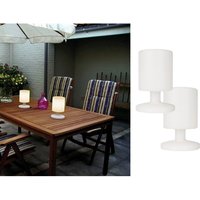 2er set Akku led Tischleuchten Outdoor mit rgb Farbwechsler, Höhe 25cm von MEINEWUNSCHLEUCHTE