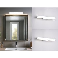 Meinewunschleuchte - 2er set Bad Spiegelleuchten mit Schalter, Licht neutralweiß, Breite 40cm von MEINEWUNSCHLEUCHTE