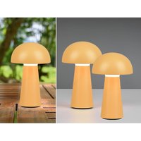 2er set Outdoor Akku led Tischleuchten Touch Dimmer, Gelb Höhe 21cm von MEINEWUNSCHLEUCHTE