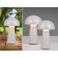 2er set Outdoor Akku led Tischleuchten Touch Dimmer, Grau Höhe 21cm von MEINEWUNSCHLEUCHTE