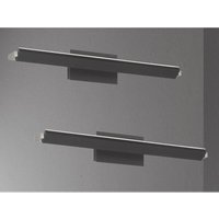 2er set led Wandlampen Schwarz schwenkbar & dimmbar, Breite 60cm von MEINEWUNSCHLEUCHTE