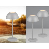 2er set Akku led Tischlampen kabellos für Innen & Außen, Grau - 30cm klein 2er set Akku led Tischlampen kabellos für Innen & Außen, Grau - 30cm klein von MEINEWUNSCHLEUCHTE