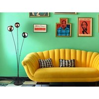 Meinewunschleuchte - Ausgefallene led Stehleuchte mit bunt verspiegelten Glaskugeln, Höhe 150cm von MEINEWUNSCHLEUCHTE