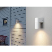 Downlight led Außenwandleuchte Aluminium Weiß, Höhe 14,5cm von MEINEWUNSCHLEUCHTE