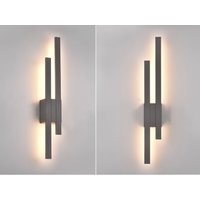 Meinewunschleuchte - Flache led Außenwandleuchte 2er set in Anthrazit - indirekte Wandbeleuchtung Meinewunschleuchte - Flache led Außenwandleuchte 2er set in Anthrazit - indirekte Wandbeleuchtung von MEINEWUNSCHLEUCHTE