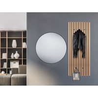 Garderoben Set - großer Wandspiegel und Akustikpaneel Garderobe von MEINEWUNSCHLEUCHTE