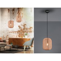 Geflochtene led Hängelampe Korbleuchte mit Sisal Lampenschirm 25cm von MEINEWUNSCHLEUCHTE