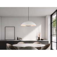 Meinewunschleuchte - Große Pendelleuchte varya Metallschirm Hellgrau mit Blendschutz, ø 50cm Meinewunschleuchte - Große Pendelleuchte varya Metallschirm Hellgrau mit Blendschutz, ø 50cm von MEINEWUNSCHLEUCHTE