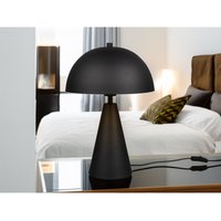 Große led Tischleuchte in Pilzform aus Metall Schwarz, Höhe 43cm von MEINEWUNSCHLEUCHTE