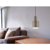 Kleine led Pendelleuchte mit Metall Lampenschirm Taupe, ø 12cm Kleine led Pendelleuchte mit Metall Lampenschirm Taupe, ø 12cm von MEINEWUNSCHLEUCHTE