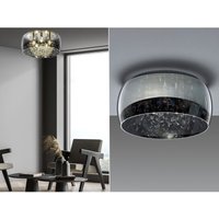 Kristall led Deckenleuchte Glas Chrom verspiegelt & Rauchglas Optik, ø 50cm Kristall led Deckenleuchte Glas Chrom verspiegelt & Rauchglas Optik, ø 50cm von MEINEWUNSCHLEUCHTE