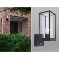 LED Außenwandleuchte Laterne mit Bewegungsmelder, Höhe 31,3 cm von MEINEWUNSCHLEUCHTE