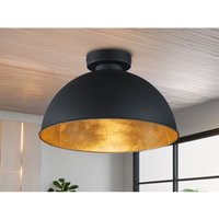 LED Deckenlampe mit Metall Lampenschirm in Schwarz & Gold, Ø31cm LED Deckenlampe mit Metall Lampenschirm in Schwarz & Gold, Ø31cm von MEINEWUNSCHLEUCHTE
